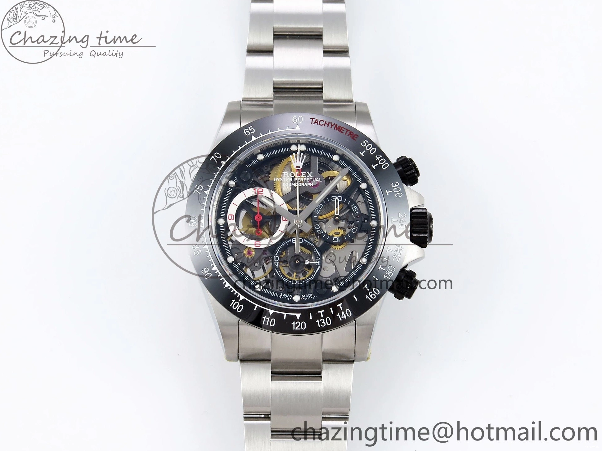 Bracelet Edition SONIC Daytona SS Bezel Skeleton Skeleton Best SA4130 Dial on Ceramic Oyster 0127